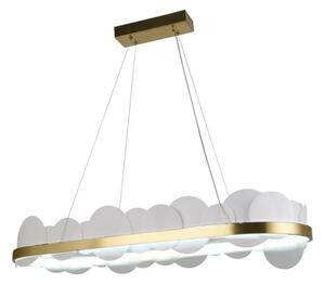 Lampadario a sospensione con filo LED dimmerabile LED/50W/230V 3000-6500K oro + telecomando
