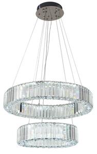 Lampadario a sospensione con filo LED dimmerabile LED/65W/230V 3000-6500K cromo + telecomando