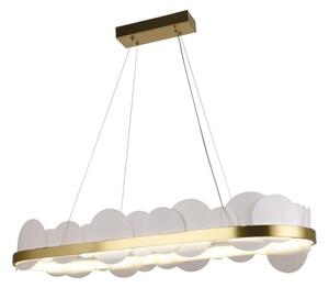 Lampadario a sospensione con filo LED dimmerabile LED/50W/230V 3000-6500K oro + telecomando