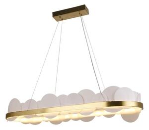 Lampadario a sospensione con filo LED dimmerabile LED/50W/230V 3000-6500K oro + telecomando