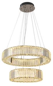 Lampadario a sospensione con filo LED dimmerabile LED/65W/230V 3000-6500K cromo + telecomando