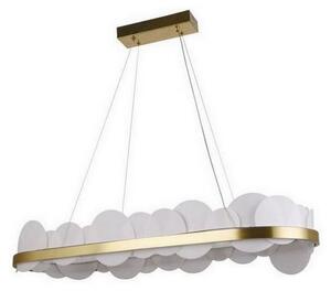 Lampadario a sospensione con filo LED dimmerabile LED/50W/230V 3000-6500K oro + telecomando