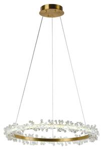 Lampadario a sospensione con filo LED dimmerabile LED/40W/230V 3000-6500K oro + telecomando