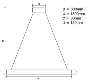 Lampadario di cristallo a LED dimmerabile su una stringa LED/50W/230V + telecomando