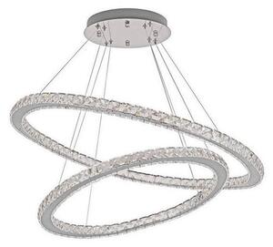 Lampadario a sospensione con filo LED dimmerabile LED/160W/230V 3000-6500K argento + +TC