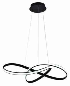 Lampadario a sospensione con filo LED dimmerabile LED/70W/230V 3000-6500K nero + telecomando