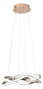 Lampadario a sospensione con filo LED dimmerabile LED/65W/230V 3000-6500K oro + telecomando