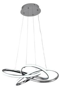 Lampadario a sospensione con filo LED dimmerabile LED/65W/230V 3000-6500K grigio + telecomando
