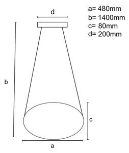 Lampadario a sospensione con filo LED dimmerabile LED/65W/230V 3000-6500K grigio + telecomando