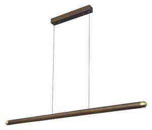 Lampadario LED a sospensione con filo LED/22W/230V 4000K 120 cm cenere/legno solido