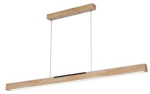 Lampadario LED a sospensione con filo LED/22W/230V 4000K 120 cm pino/legno solido