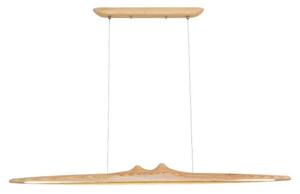 Lampadario LED a sospensione con filo LED/22W/230V 4000K 120 cm cenere/legno solido