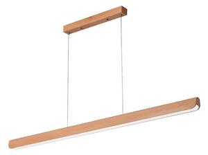 Lampadario LED a sospensione con filo LED/26W/230V 4000K 150 cm faggio/legno solido