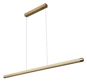 Lampadario LED a sospensione con filo LED/22W/230V 4000K 120 cm cenere/legno solido