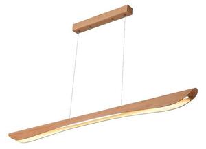 Lampadario LED a sospensione con filo LED/22W/230V 4000K 120 cm faggio/legno solido