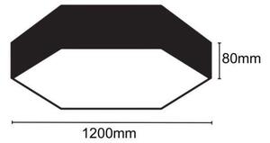 Plafoniera LED LED/120W/230V 4000K diametro 120 cm