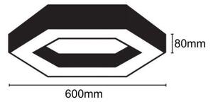 Plafoniera LED LED/28W/230V 4000K diametro 60 cm