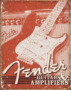 Targa in metallo Fender - Weathered G A
