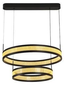Lampadario a sospensione con filo LED dimmerabile LED/70W/230V nero + telecomando