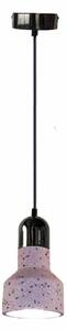 Lampadario a sospensione con filo TERRAZZO 1xE27/60W/230V diametro 12 cm rosso