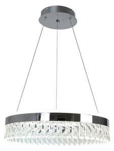 Lampadario a sospensione con filo LED dimmerabile LED/90W/230V 3000-6500K cromo + telecomando