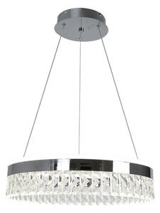Lampadario a sospensione con filo LED dimmerabile LED/90W/230V 3000-6500K cromo + telecomando
