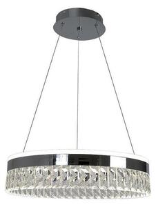 Lampadario a sospensione con filo LED dimmerabile LED/90W/230V 3000-6500K cromo + telecomando
