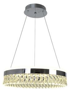 Lampadario a sospensione con filo LED dimmerabile LED/90W/230V 3000-6500K cromo + telecomando