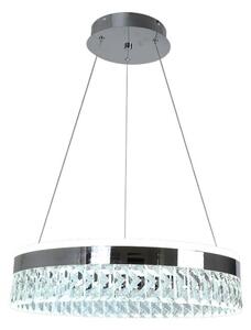 Lampadario a sospensione con filo LED dimmerabile LED/90W/230V 3000-6500K cromo + telecomando
