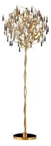 Lampada da terra di cristallo 5xG9/40W/230V oro