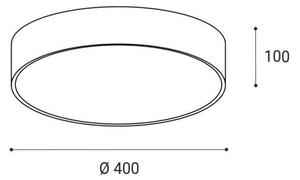 LED2 - Plafoniera LED MONO LED/30W/230V 3000K/4000K nero