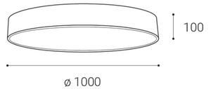 LED2 - Plafoniera LED dimmerabile MONO LED/153W/230V 3000K/4000K nero