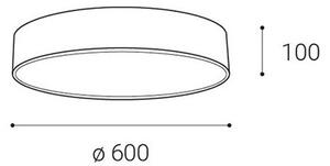 LED2 - Plafoniera LED dimmerabile MONO LED/60W/230V 3000K/4000K nero