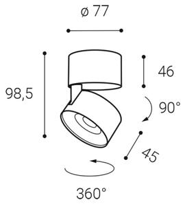 LED2 - Faretto LED dimmerabile KLIP ON LED/11W/230V