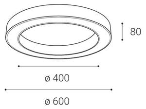 LED2 - Plafoniera LED dimmerabile SATURN LED/50W/230V 3000K/4000K nero