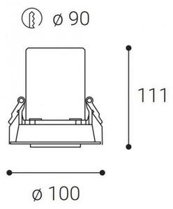 LED2 - Lampada LED da incasso HIDE LED/20W/230V CRI 90 bianco