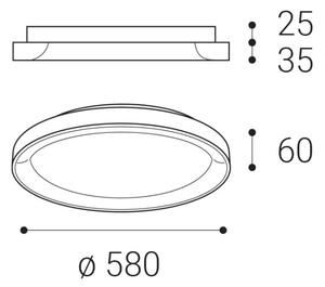 LED2 - Plafoniera BELLA LED/48W/230V 3000K/4000K marrone