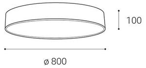LED2 - Plafoniera LED dimmerabile MONO LED/100W/230V 3000K/4000K nero