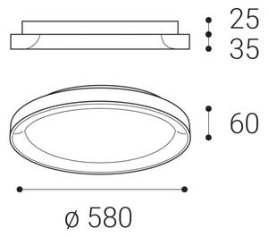 LED2 - Plafoniera BELLA LED/48W/230V 3000K/4000K nero