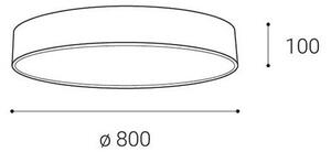 LED2 - Plafoniera LED dimmerabile MONO LED/100W/230V 3000K/4000K bianco