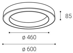 LED2 - Plafoniera LED dimmerabile SATURN LED/50W/230V 3000K/4000K bianco