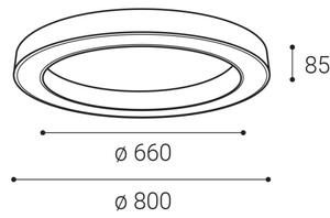LED2 - Plafoniera LED dimmerabile SATURN LED/60W/230V 3000K/4000K bianco