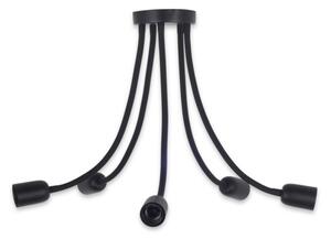 Top Light Galileo 5 C - Lampadario a sospensione con supporto rigido 5xE27/40W/230V nero