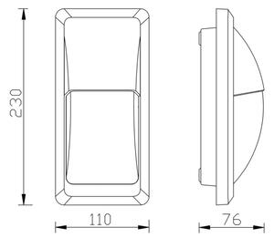 Top Lampada Avila D - Applique a LED da esterno LED/12W/230V IP65