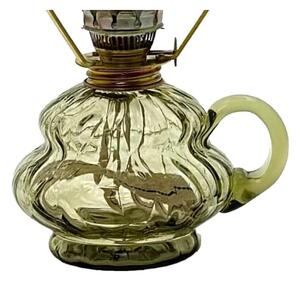 Lampada a olio ANNA 33 cm verde foresta grande krakle