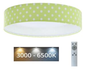 Luce LED dimmerabile GALAXY KIDS LED/24W/230V punti verde/bianco + tc