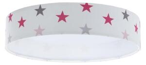 Plafoniera LED GALAXY KIDS LED/24W/230V stelle bianco/rosa/grigio