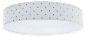 Plafoniera LED GALAXY KIDS LED/24W/230V stelle bianco/turchese