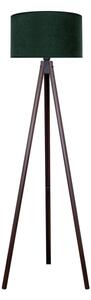 Brilagi - Lampada con piedistallo VELVET 1xE27/60W/230V wenge/verde