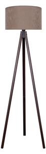 Brilagi - Lampada con piedistallo VELVET 1xE27/60W/230V wenge/beige